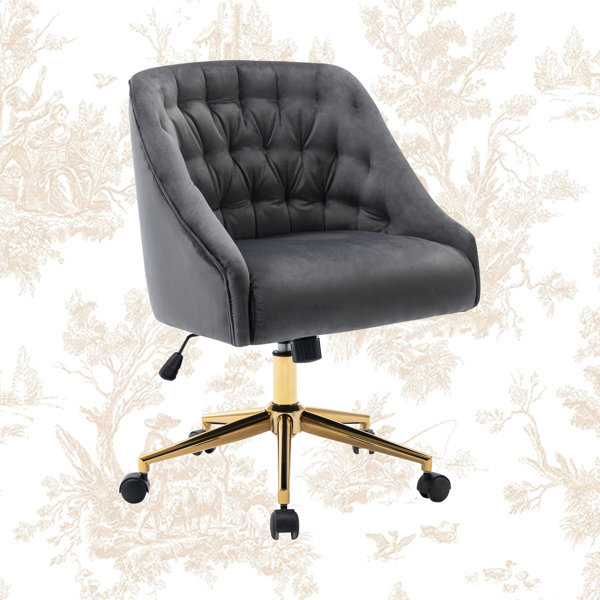 Kelly Clarkson Home Landon Velvet Task Chair & Reviews Wayfair